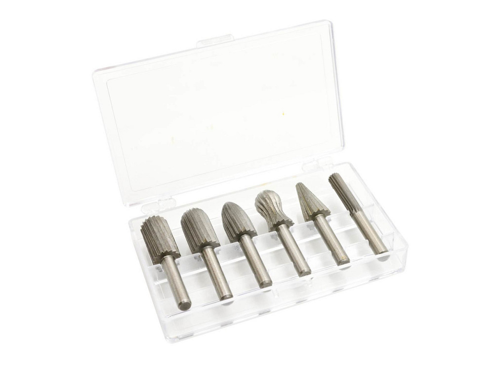 Фрези по металу "GEKO" різної форми комплкт 6 штук (цанга 6мм) Київ - фото 2