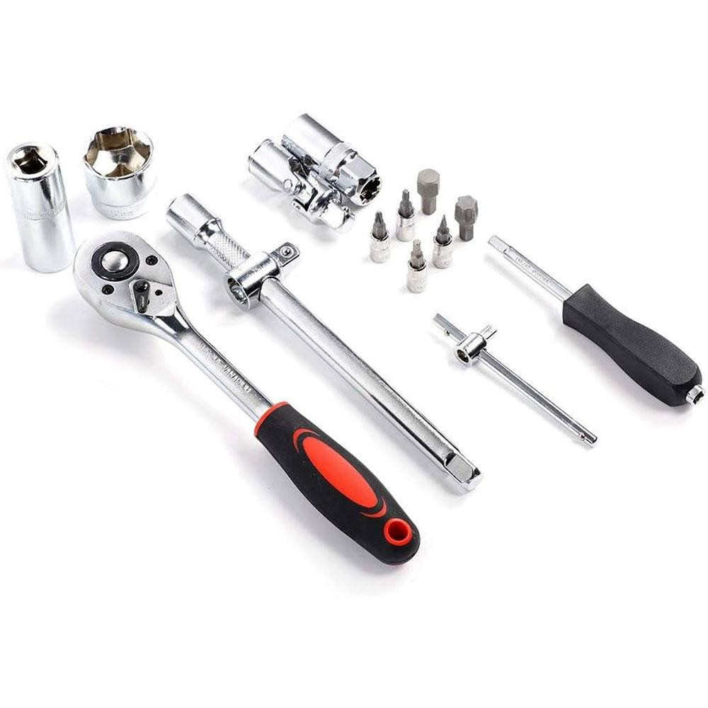 Універсальний набір інструментів 108 предметів у кейсі (1/4" та 1/2") / Набір торцевих головок та ключів Київ - фото 6