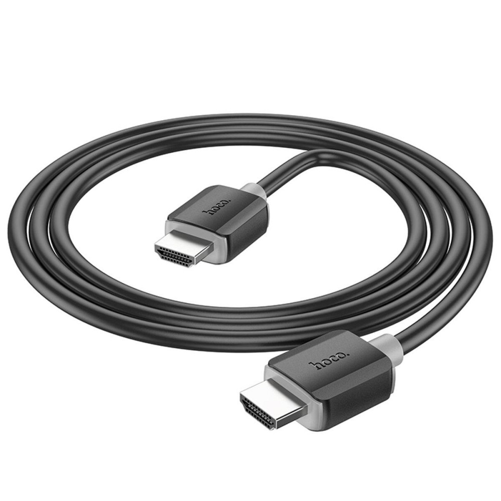 Кабель для видео видеокабель HOCO US08 HDTV 2.0 male-to-male 4K HD data cable Black 6931474799388 Одесса - изображение 5