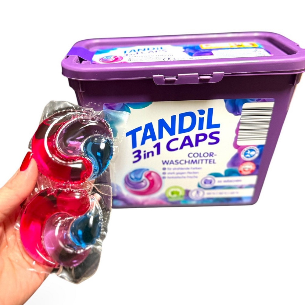 Капсули для прання TANDIL 3-в-1 Color 22 шт Виноградов - изображение 2