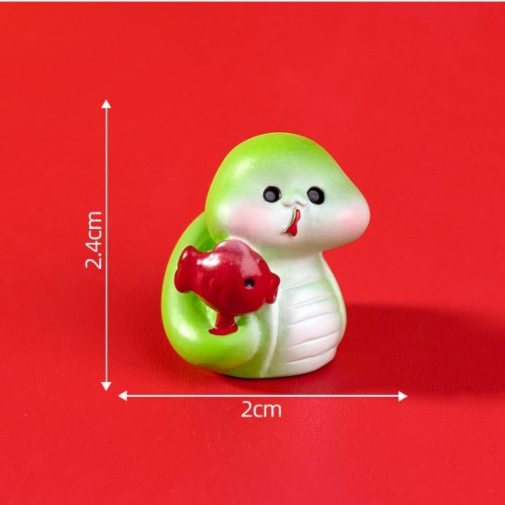 Зелена змія мініатюра 2.4 х 2 см для міні-саду та мікроландшафту Одеса - фото 9