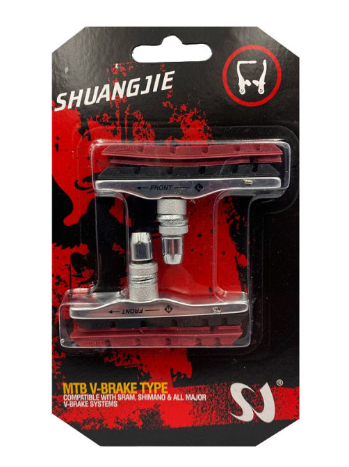 Колодки тормозные велосипедные 7 см SHUANGJIE черные Бровары - изображение 1