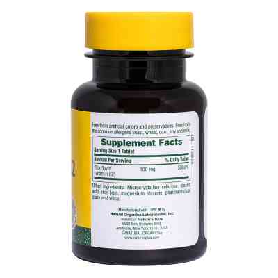 Витамин Natures Plus Рибофлавин, B-2, Nature's Plus, 100 мг, 90 Таблеток (NTP1630) Винница