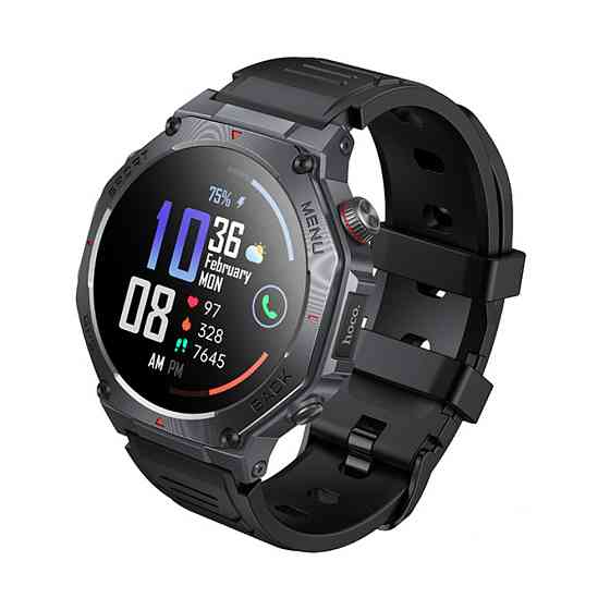 Смарт-часы HOCO Y37 AMOLED 36mm. 520 mAh. GPS sports watch(call version) Black Одесса