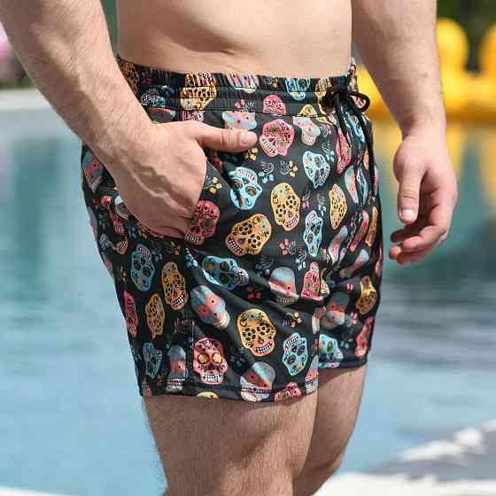 Плавательные шорты мужские Pobedov Pool day Kolorovi cherepy Киев