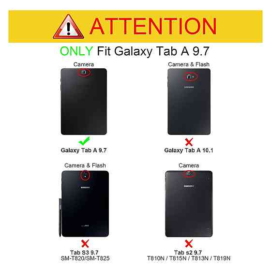 Чохол Fintie для Samsung Galaxy Tab A 9.7 T550 T555 тонкий зі підставкою автопробудження магнітний червоний Київ
