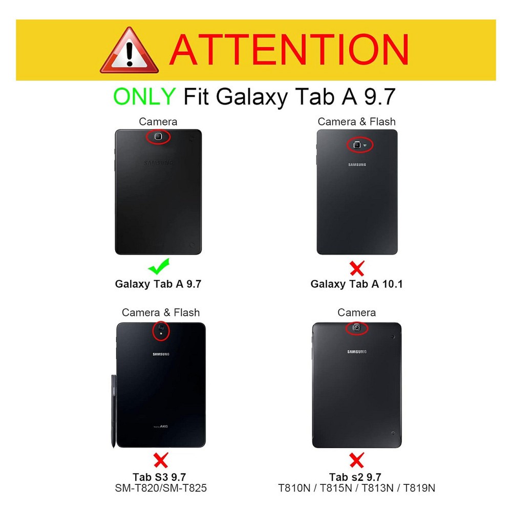 Чохол Fintie для Samsung Galaxy Tab A 9.7 T550 T555 тонкий зі підставкою автопробудження магнітний червоний Київ - фото 4