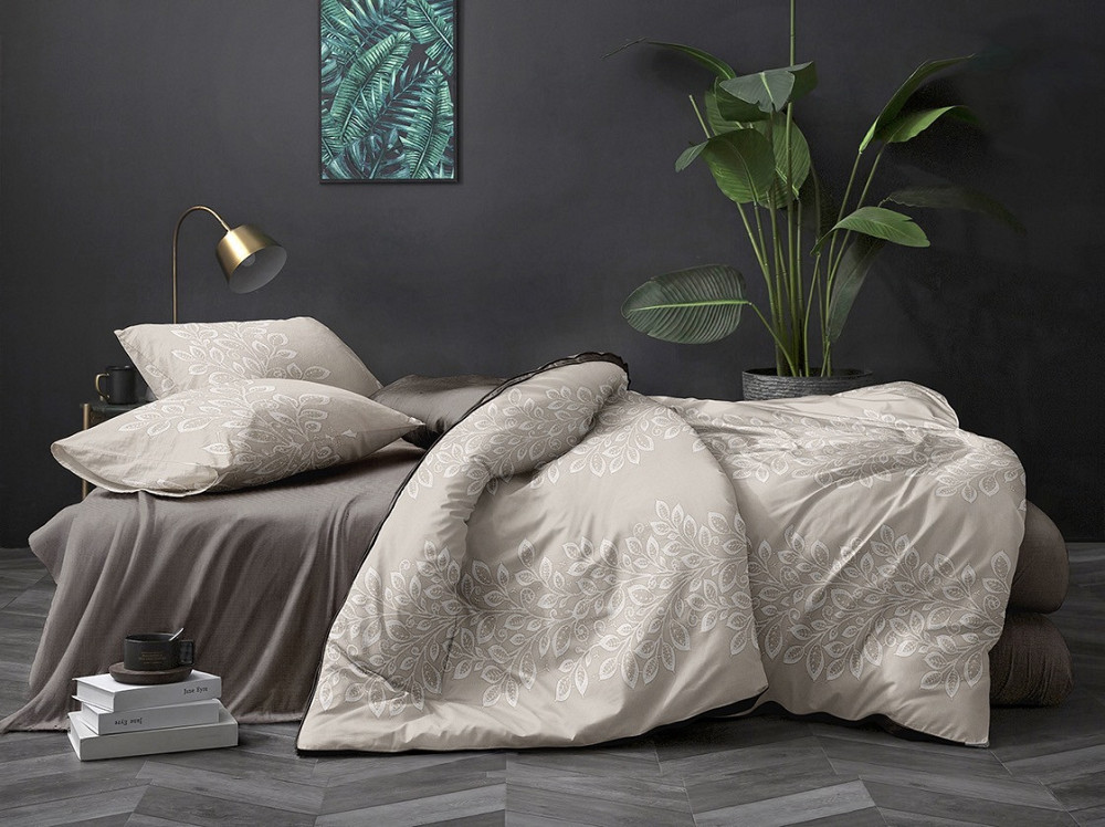 Ecotton Комплект постільної білизни Ecotton двоспальний 180х215 см бежевий (23912) Киев - изображение 1