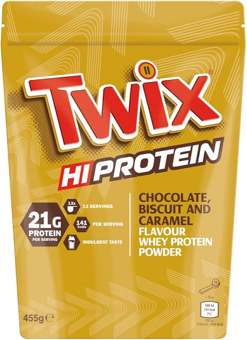 Протеїн Mars Twix Hi Protein Powder 455 г, Chocolate, Biscuit &amp; Caramel Луцьк - фото 1