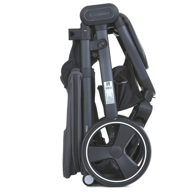 Коляска дитяча EL CAMINO DYNAMIC PRO Charcoal прогулянкова з чохлом дощовиком Сіра (ME 1053-3) Чернігів - фото 10