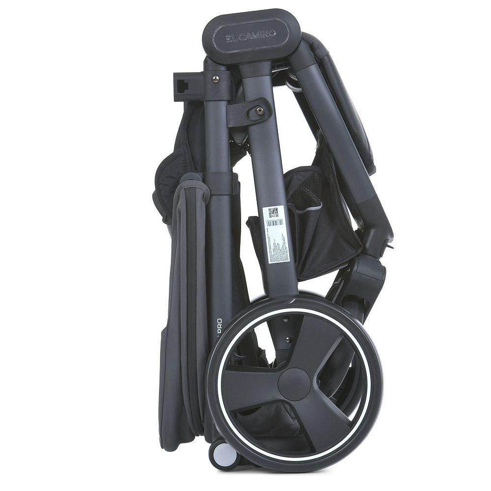 Коляска дитяча EL CAMINO DYNAMIC PRO Charcoal прогулянкова з чохлом дощовиком Сіра (ME 1053-3) Чернигов - изображение 10