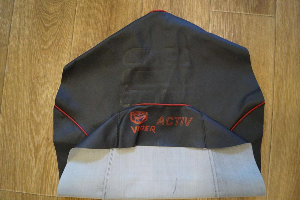 Чохол сидіння мопед Актив (EURO, напис, відбиття з кантом) Мукачево - фото 1