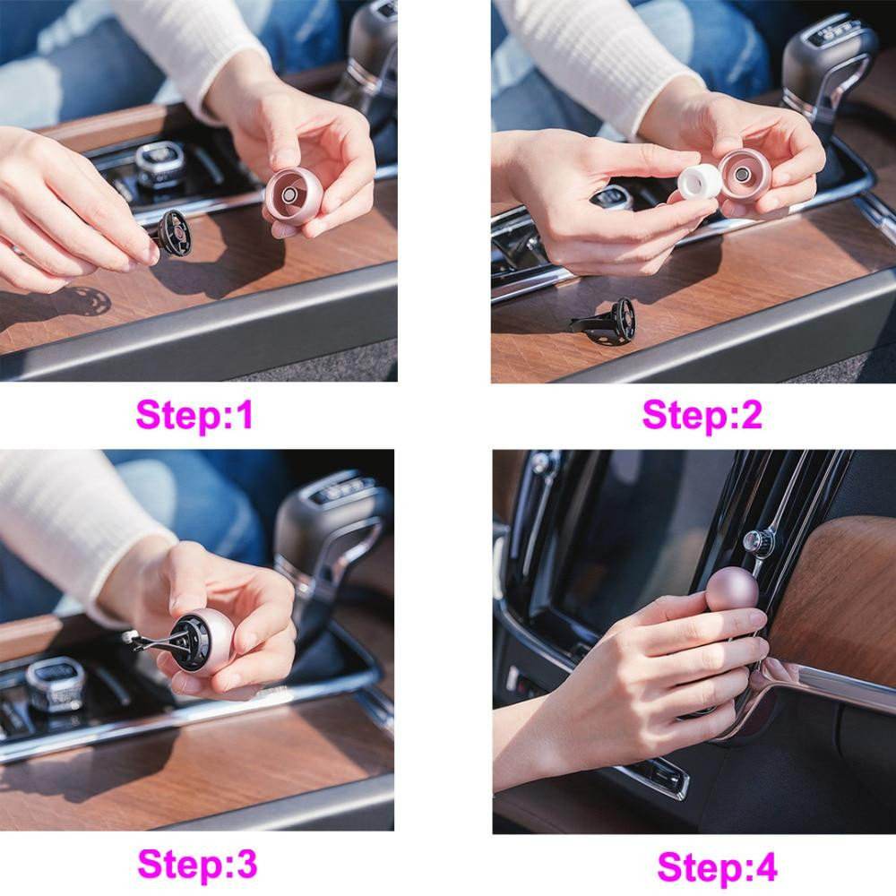 Автомобільний ароматизатор Xiaomi Guildford Magnetic (Рожеве золото) Николаев - изображение 4