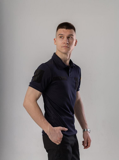 Мілітарі футболка кулмакс темно-синя весна/літо чоловіча Pobedov Recon Київ - фото 7