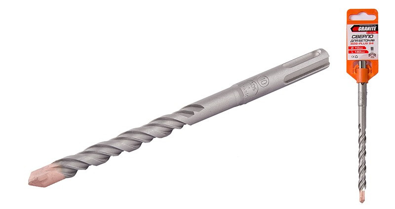 GRANITE Свердло для бетону GRANITE SDS-PLUS S4 10х160 мм 0-10-160 Коломия - фото 1