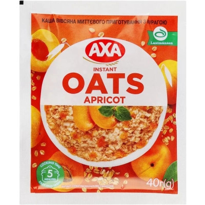 Їжа швидкого приготування АХА Каша Вівсяна з курагою 40 г (4820008126016) Вінниця - фото 1