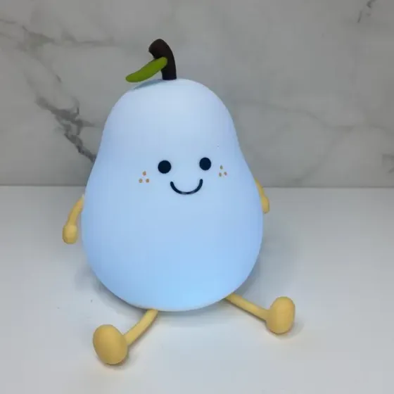 Детский светильник ночник аккумуляторный силиконовый "Груша" LED L40 Коломия