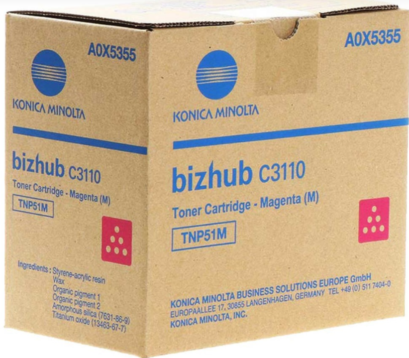 Тонер TNP51M A0X5355 пурпурний / magenta Konica Minolta bizhub C3110 Київ - фото 1
