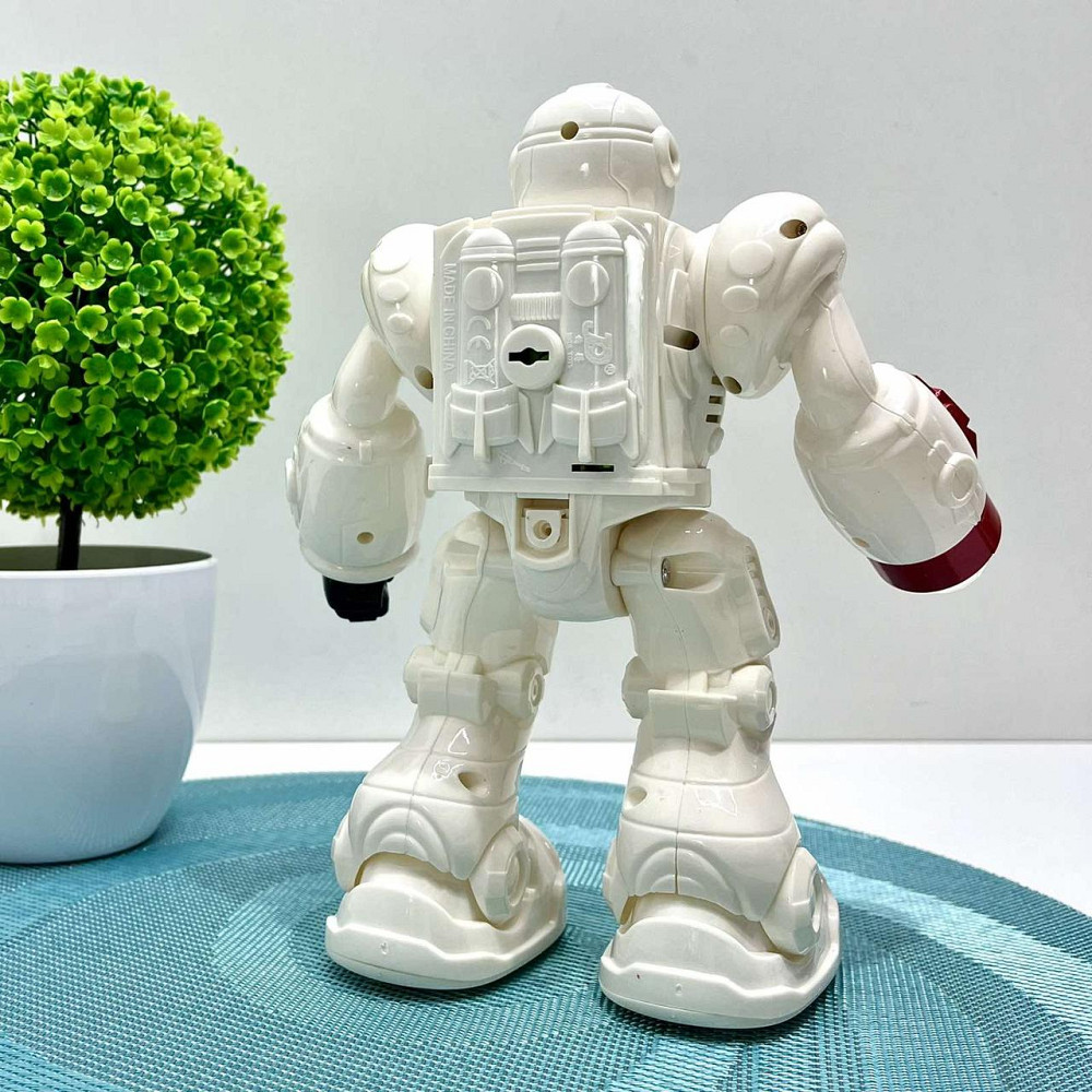 Робот функціональний з LED-підсвічуванням звуки та команди українською мовою 21см Біло-червоний (TK-31140 UK) Чернігів - фото 3