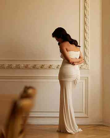 Женское легкое элегантное длинное платье-бандо Мягкая вискозаЖенское легкое элегантное длинное платье-бандо мягкая вискоза Одесса