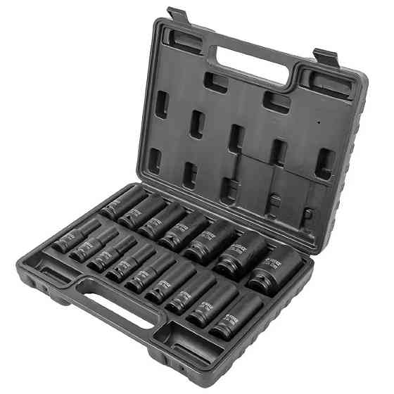 Набір головок ударних глибоких 16пр. 1/2" (10-32 мм) Forsage F-4169-5MPB Одеса