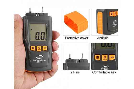 Влагомер древесины 0-41% (28 пород, 4 типа) BENETECH GM605 Киев