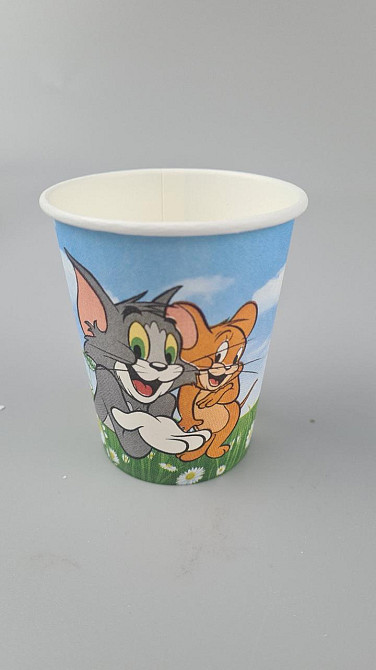 Паперові склянки кольорові ST 175 мл "TOM and JERRY" (50 шт.) Харків - фото 3