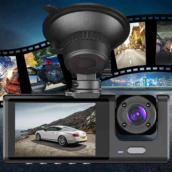 Відеореєстратор з трьома камерами та функцією запису,1080P SBR Київ