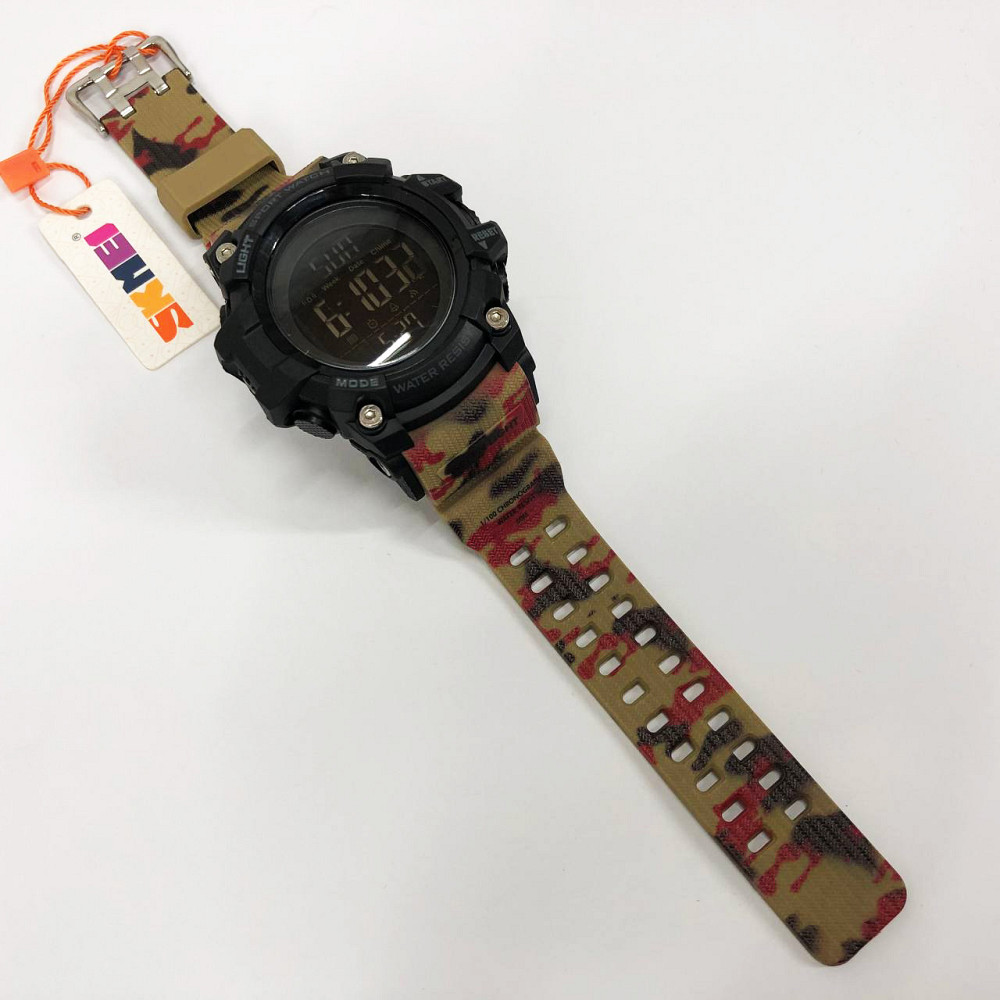 Водонепроницаемые часы для рыбалки SKMEI 1384CMRD, Спортивные часы мужские водонепроницаемы FG-37 Львов - изображение 11