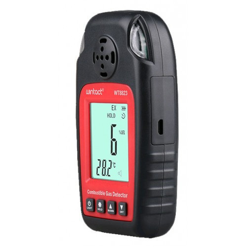Детектор горючих газів + термометр (0-100% LEL, 0-50 °C) WINTACT WT8823 Чернігів - фото 3