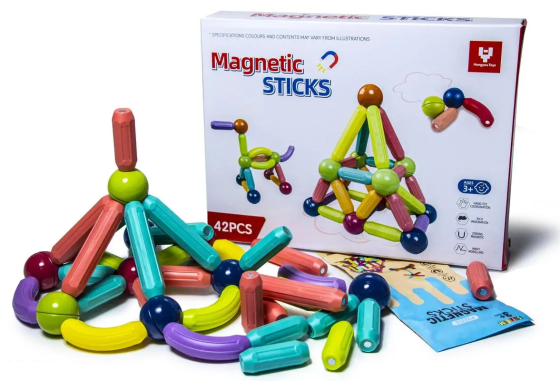 Магнітний конструктор MAGNETIC STICKS на 42 деталі Одеса