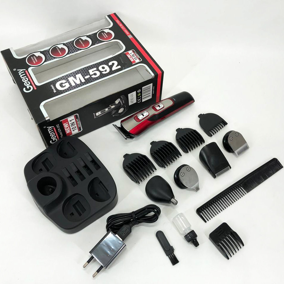 Машинка для стрижки волосся професійна GEMEI GM-592, Машинка для стрижки на акумуляторі EK-41 Львів - фото 14