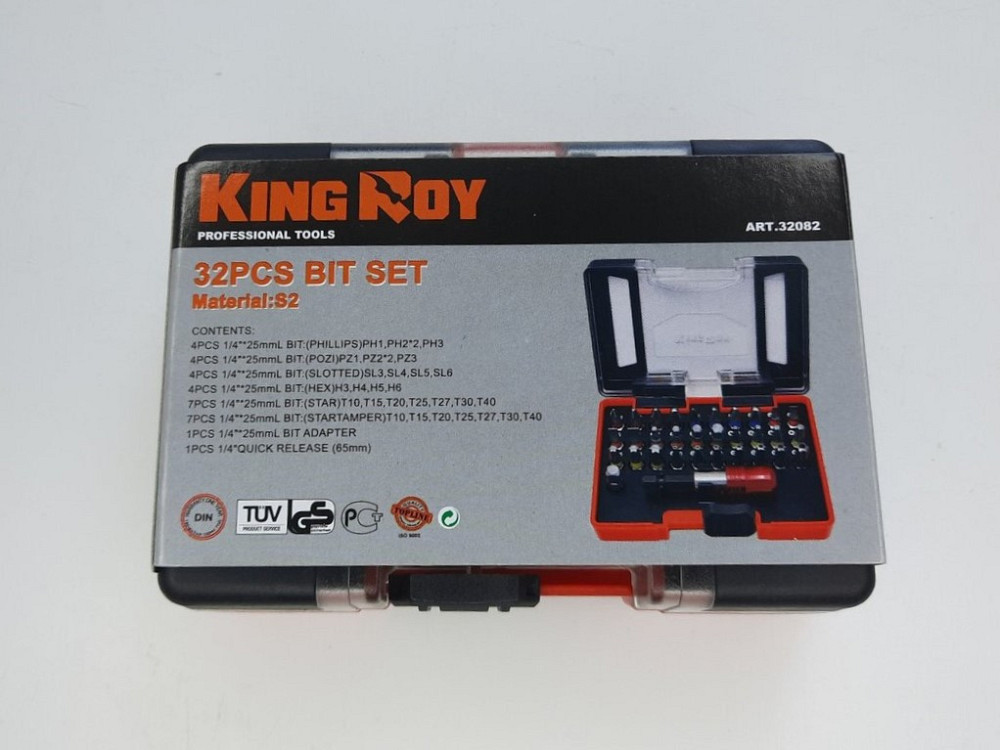 Набір біт 32пр. HEX,PH,PZ,SL,TORX (KingRoy 32082) Винница - изображение 2