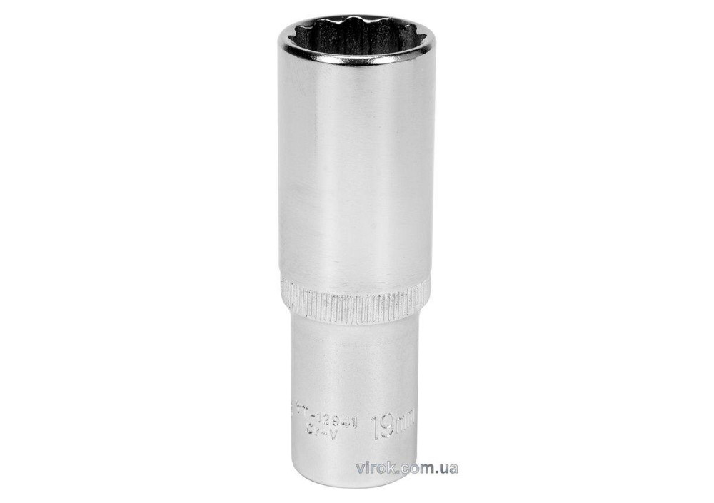 Головка торцевая 12-гранная YATO : удлиненная, квадрат 1/2