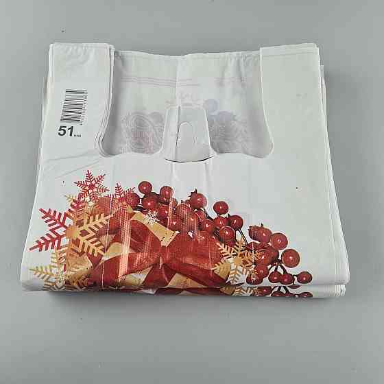 Пакет майка полиэтиленовая 30*55 НГ Подарок ''Комсерв'' 51 мкм (100 шт) Харьков