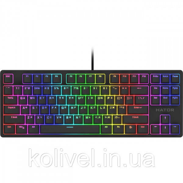 Клавіатура Hator Rockfall 2 Mecha TKL orange (HTK-520) black (HTK-520) Київ - фото 1