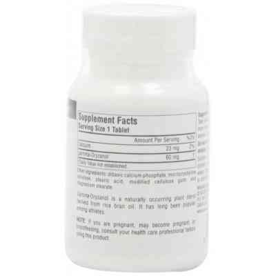 Травы Source Naturals Гамма Оризанол 60мг, 100 таблеток (SNS-00684) Винница