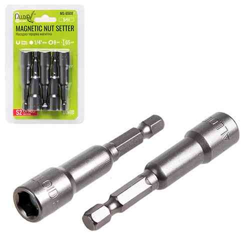 Насадка торцева магнітна 8х65мм (комплект 5 шт.) Alloid MS-6508 Винница