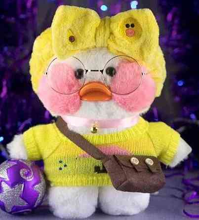 Качка Лалафанфан Уточка в окулярах Каченя LaLafanfan Мягкая Игрушка. Киев