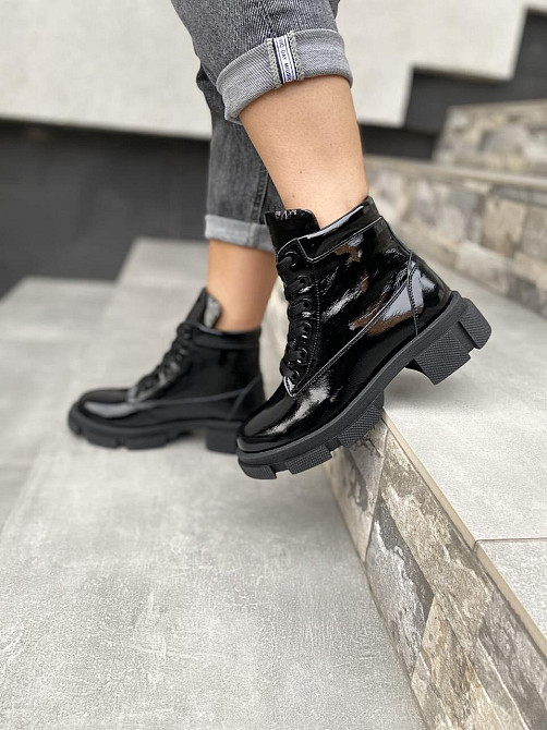 Черевики жіночі ARLEN чорні шкіра лакована зима 36-40 (БК-16 /1437 4202) Коломия - фото 4