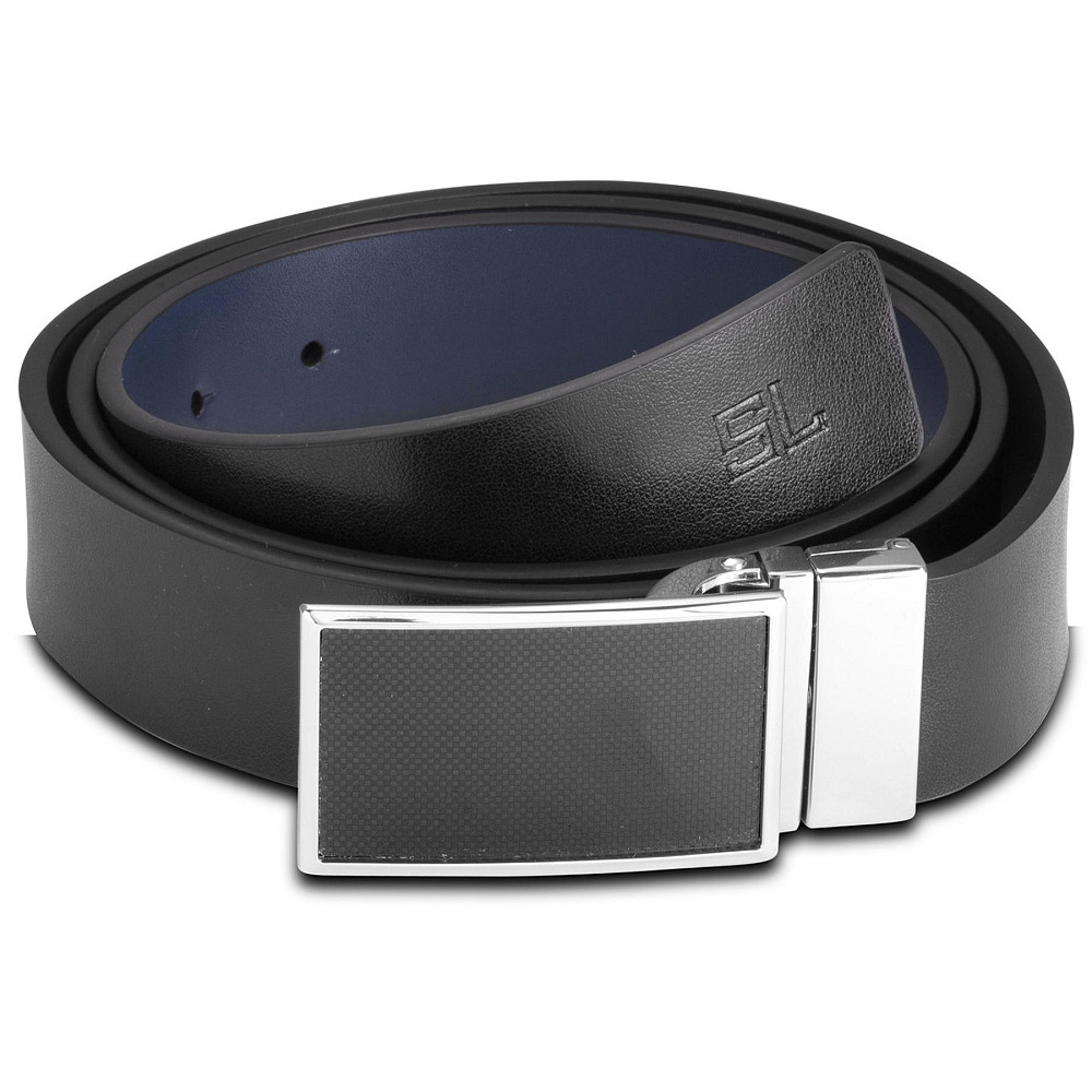 Ремень мужской кожаный Semi Line Black/Blue (P8234-0 M) Вінниця - фото 1