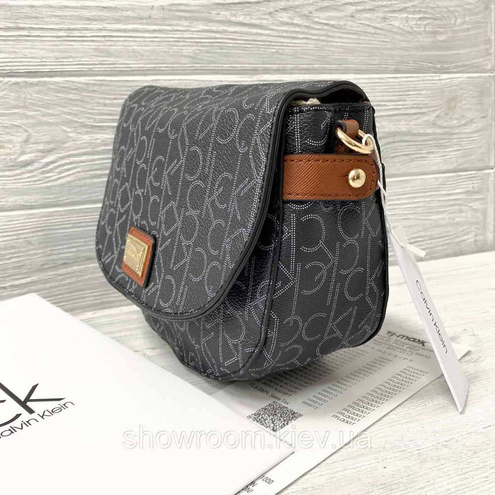 Невелика жіноча сумочка на плече Ck K6071 black Київ - фото 7