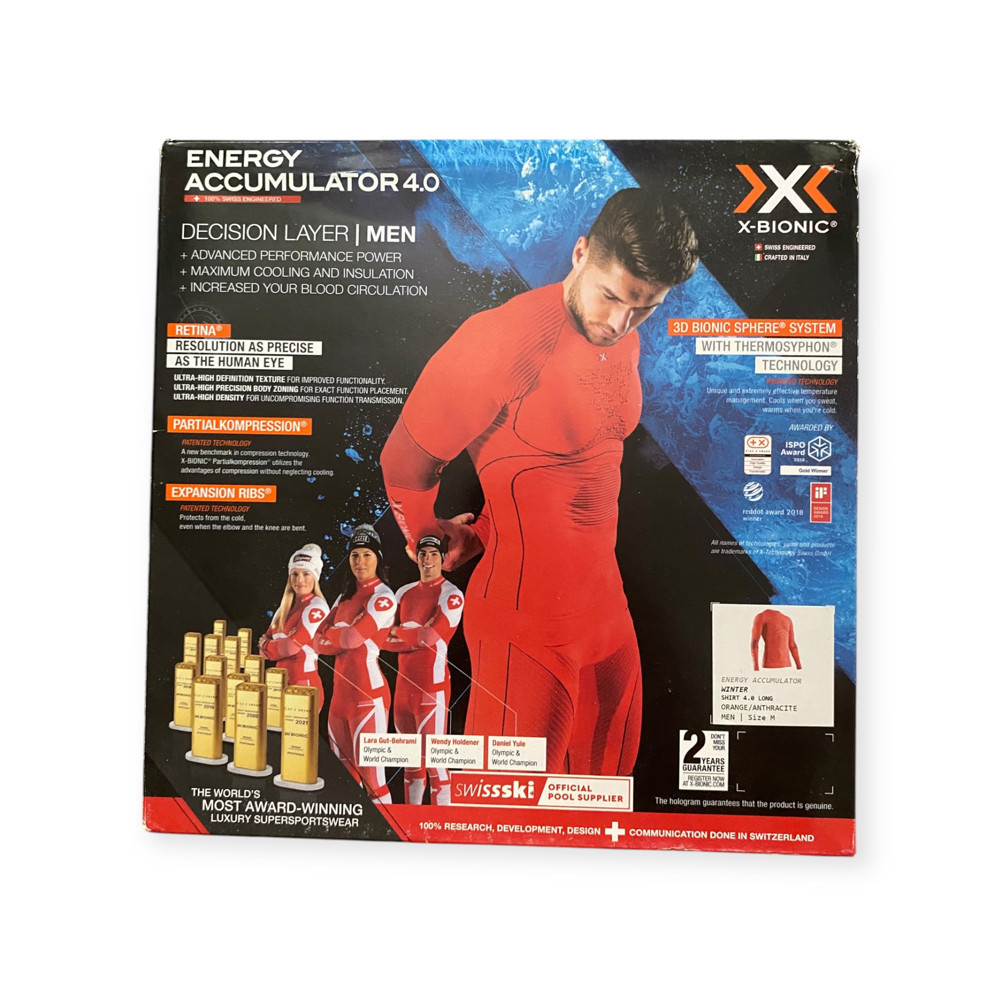 Термокофта X-bionic Energy Accumulator 4.0. оранжевый M(р) Запорожье - изображение 2