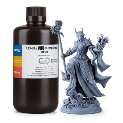 Фотополімерна смола ELEGOO Resin, ABS-like 3.0 1кг, grey (50.103.0143) Вінниця - фото 1