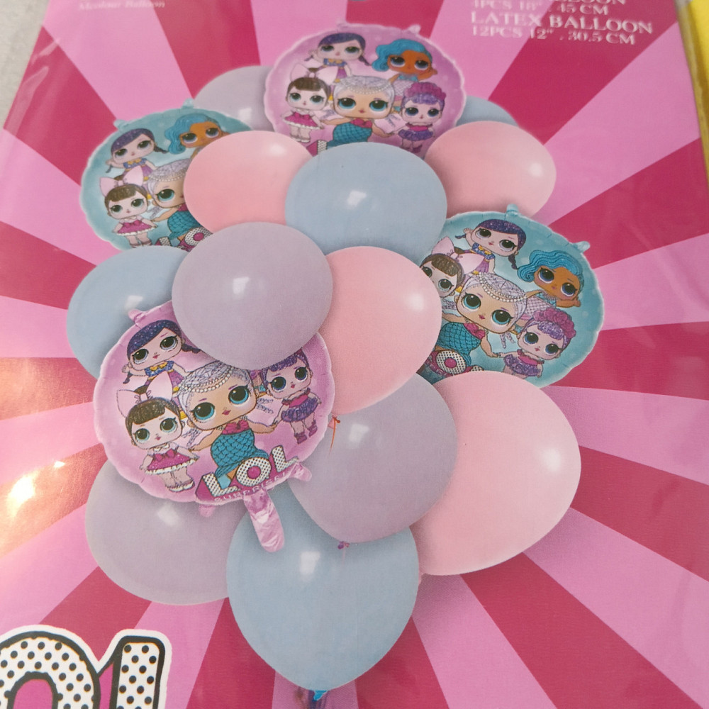 Набор ЛОЛ из 16 воздушных шариков для праздника для фотозоны Киев - изображение 2