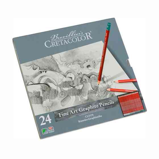 Графитные карандаши Cleos 24шт Cretacolor Киев
