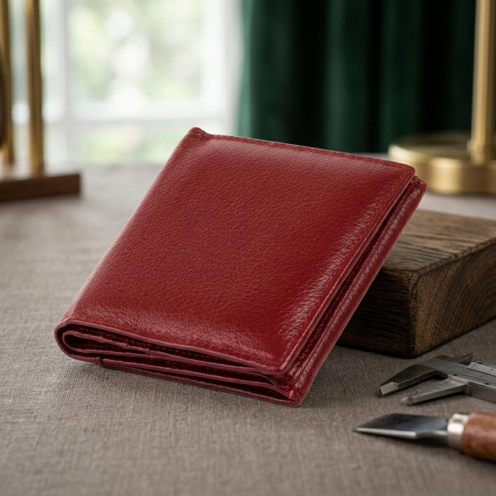 Компактний гаманець жіночий ST Leather 19257 Бордовий Київ - фото 14