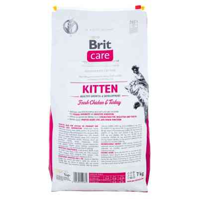Сухий корм для кішок Brit Care Cat GF Kitten HGrowth and Development 7 кг (8595602540662) Вінниця