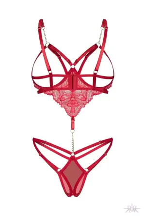 Боді Obsessive Matildea crotchless teddy L/XL Львов