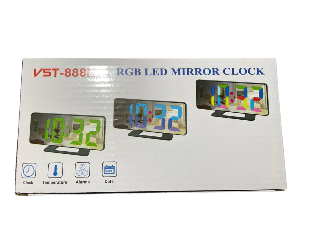 Настольные часы от сети VST-888H RGB/ 9957 (60) Одесса - изображение 1